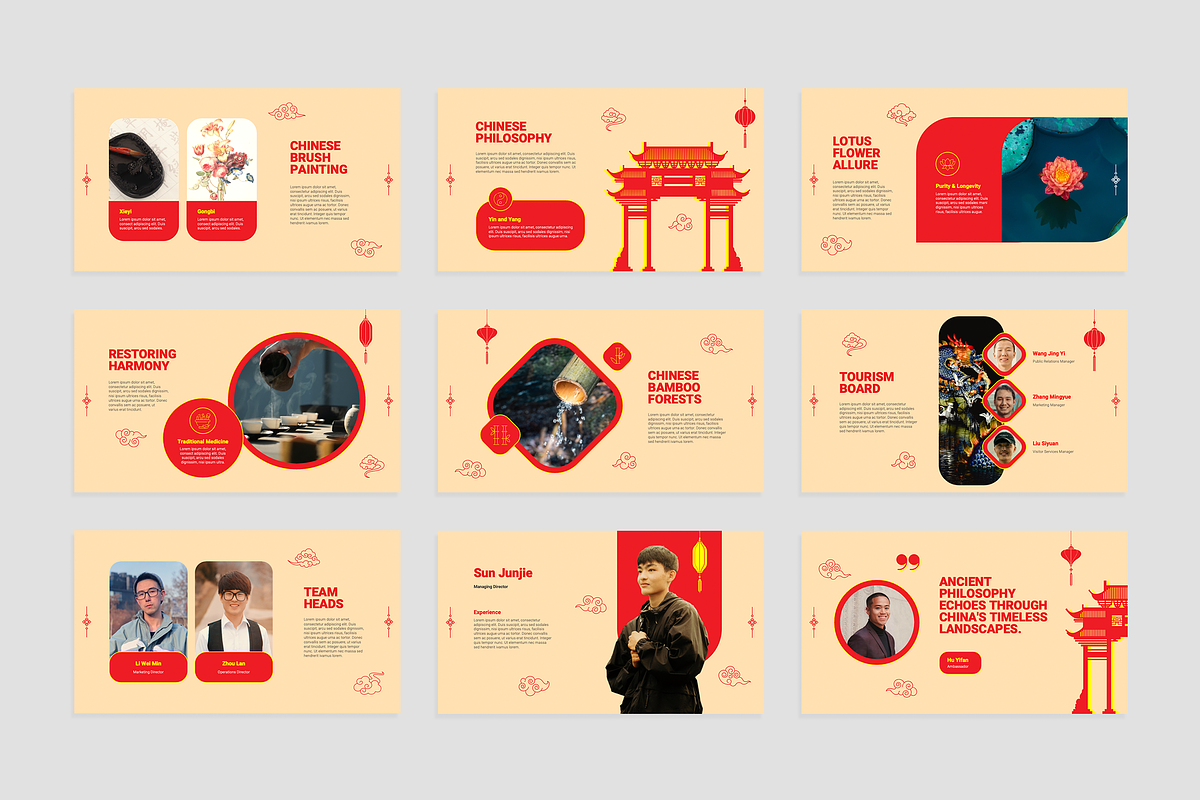 China Google Slides Template, a Presentation Template by Flat Icons (Photo 3 of 4)