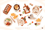 Asian Food Clipart + Recipe Page, a Food Illustration by vik.stock (Thumbnail 2 of 5)