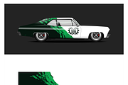 Dynamic Racing Car Graphics, a Transportation Illustration by CarWrap design (Thumbnail 2 of 4)