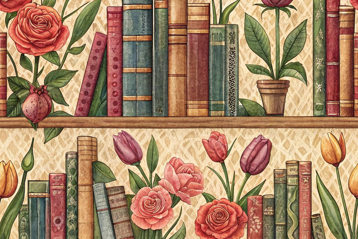 Endless Books Seamless Pattern Art, a Pattern Graphic by Wow Magic