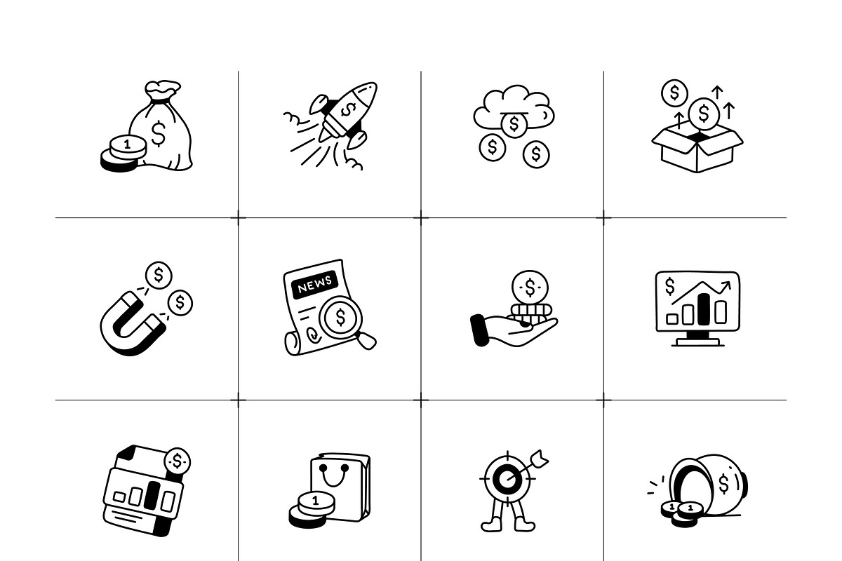 Animated Finance Icon Set, an Outline Icon by Vectors Market (Photo 5 of 8)