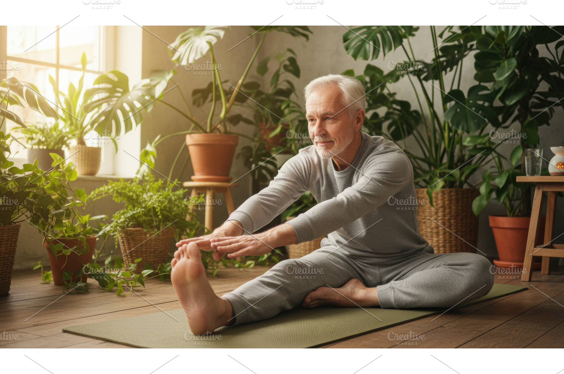 Healthy senior man with white hair, a Person Photo by Igor Tichonow
