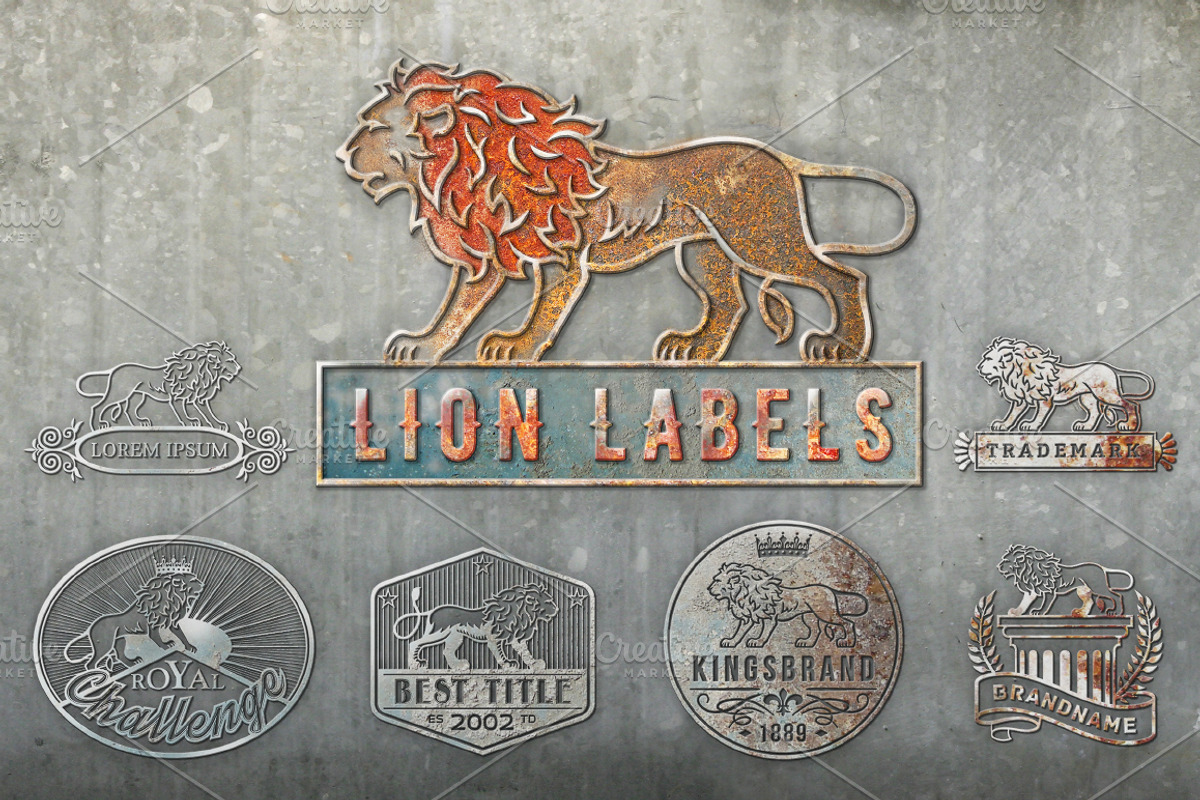 Lion Labels, a Branding & Logo Template by daseugen (Photo 1 of 5)