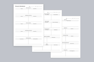 Meal Planning Pages Set V-06