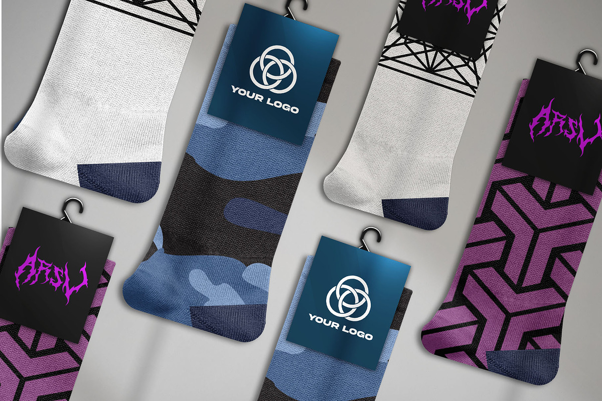 Sock mockup set realistic, an Apparel Mockup by arseavin project (Photo 3 of 4)