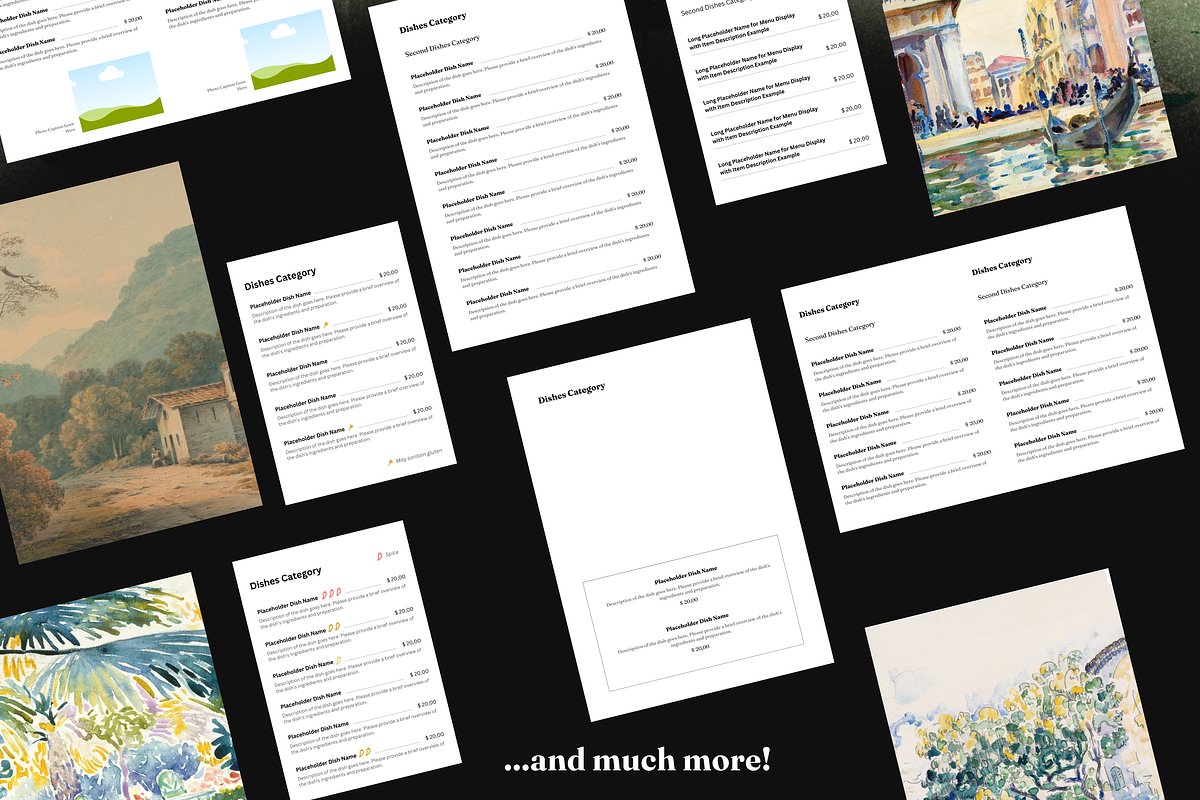 Italian Menu Template, a Brochure Template by Cadu's lil Digital Bodega (Photo 5 of 5)