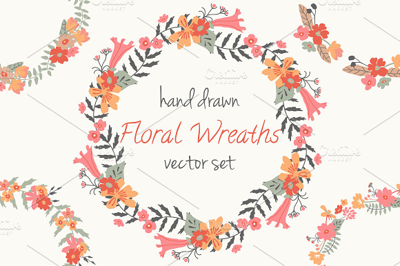Floral Wreaths Pack preview 4