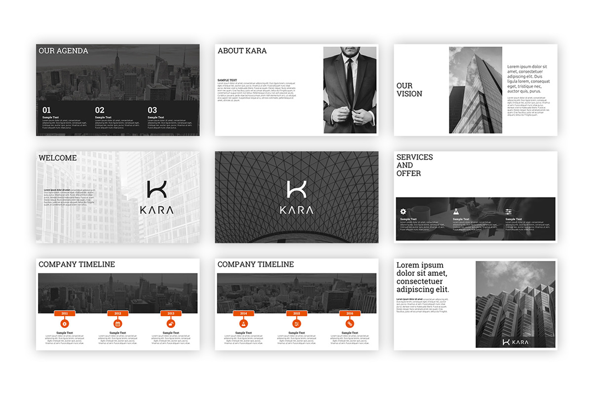 Kara - PowerPoint Template, a Presentation Template by everslide (Photo 4 of 8)