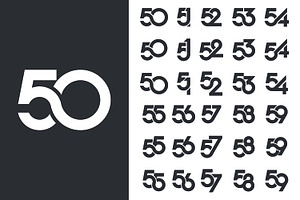 Number 50 to 59 logo designs., a Branding & Logo Template by BARONSTD