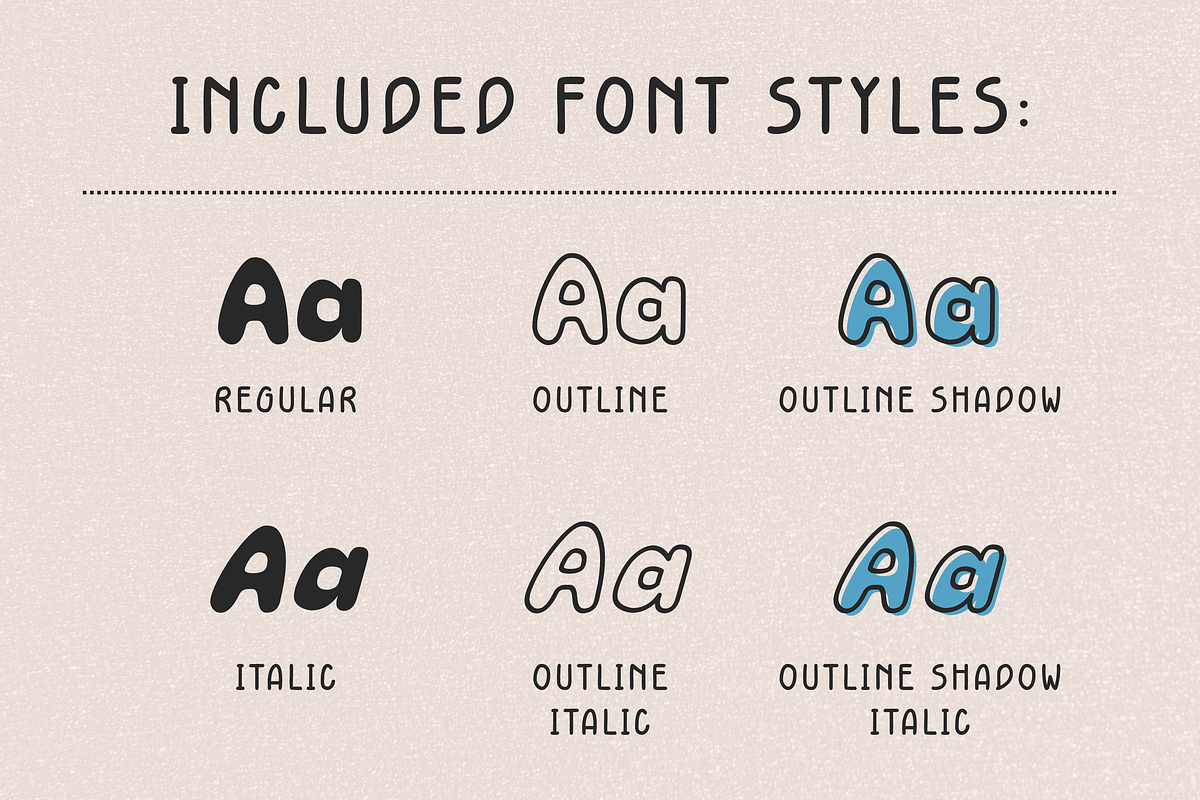 Retro rounded bubble font-Puffy Soda, a Handwritten Font by ZoloDesignHub (Photo 3 of 11)