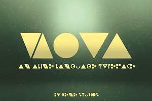 NOVA - An Alien Language Typeface, a Symbol Font by Dene Studios