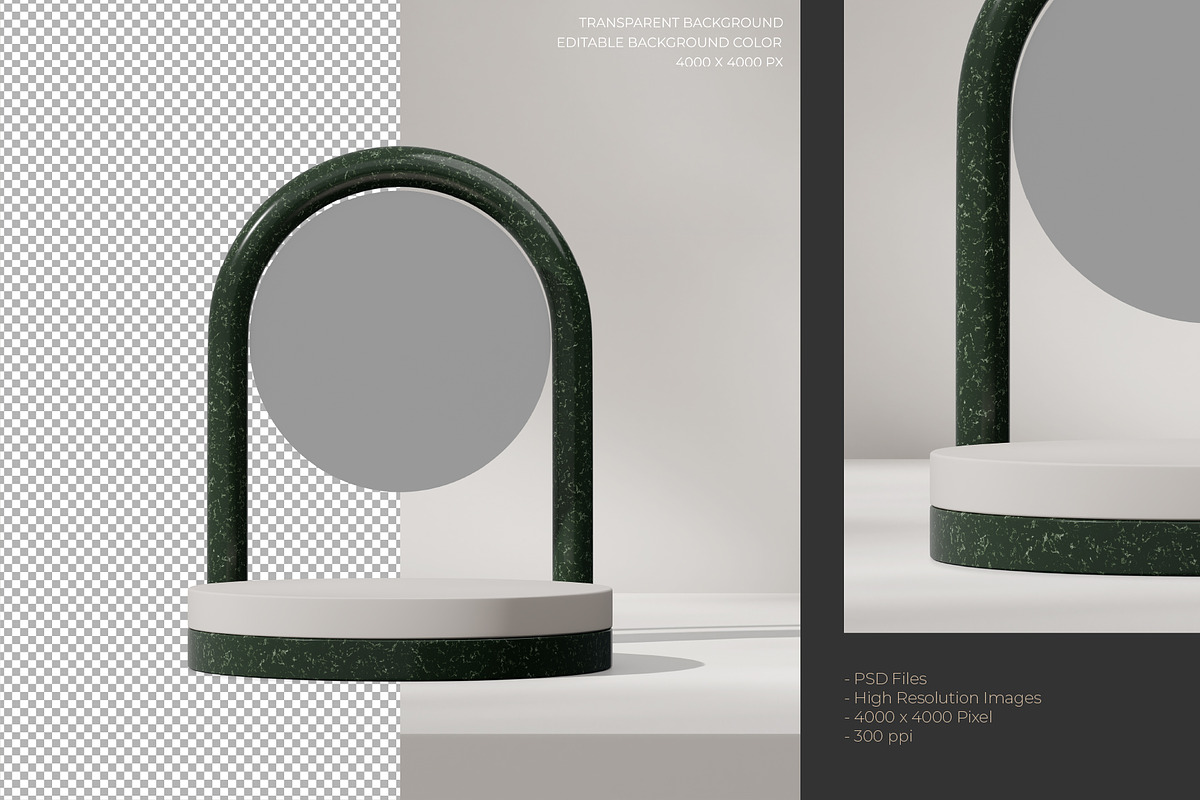 5 Podium with Transparent Background, a Background Graphic by faustudio (Photo 5 of 7)