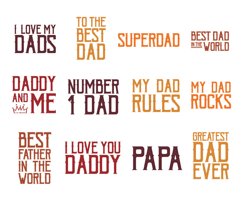 Fathers day words, an Icon by wavebreak