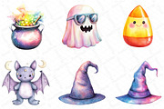 Pastel Halloween Clipart Bundle, an Illustration by DreamPrint404 (Thumbnail 3 of 5)
