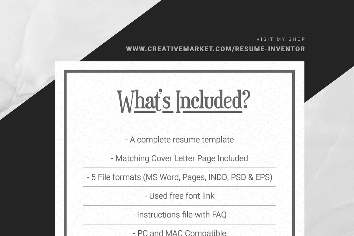 Business Style Resume with Cover, a Resume Template by ResumeInventor (Photo 6 of 6)
