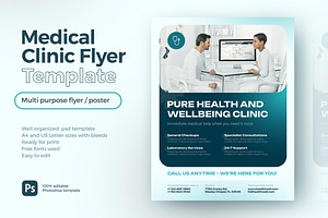 Medical Clinic and Healthcare Flyer