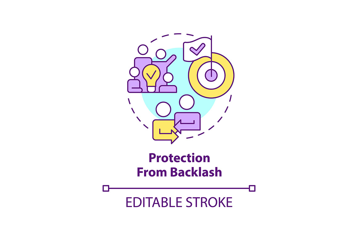 Protection from backlash svg icon, an Outline Icon by bsd studio ...