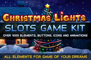 Christmas lights slots game kit