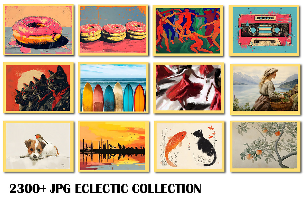 Eclectic Wall Art Collection JPG, a Wallpaper Photo by Chipshpow Graphics (Photo 5 of 9)