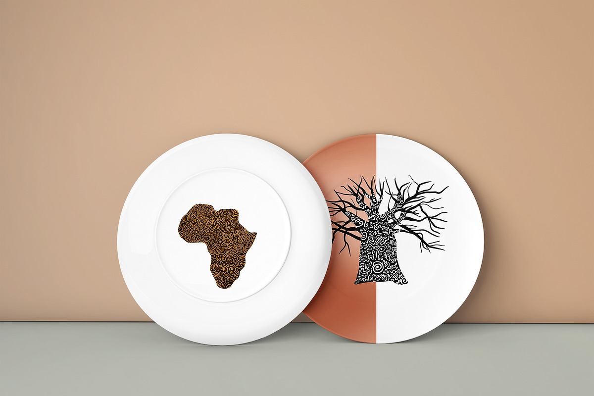 AFRICAN WORLD modern abstract bundle, an Illustration by ArtOLB (Photo 11 of 12)