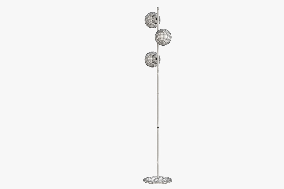 Joybird Quincy Floor Lamp, a Light 3D Model by 3dmitruk (Photo 10 of 10)