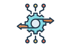Integrated digital color icon, a Duotone Icon by Creative priyanka