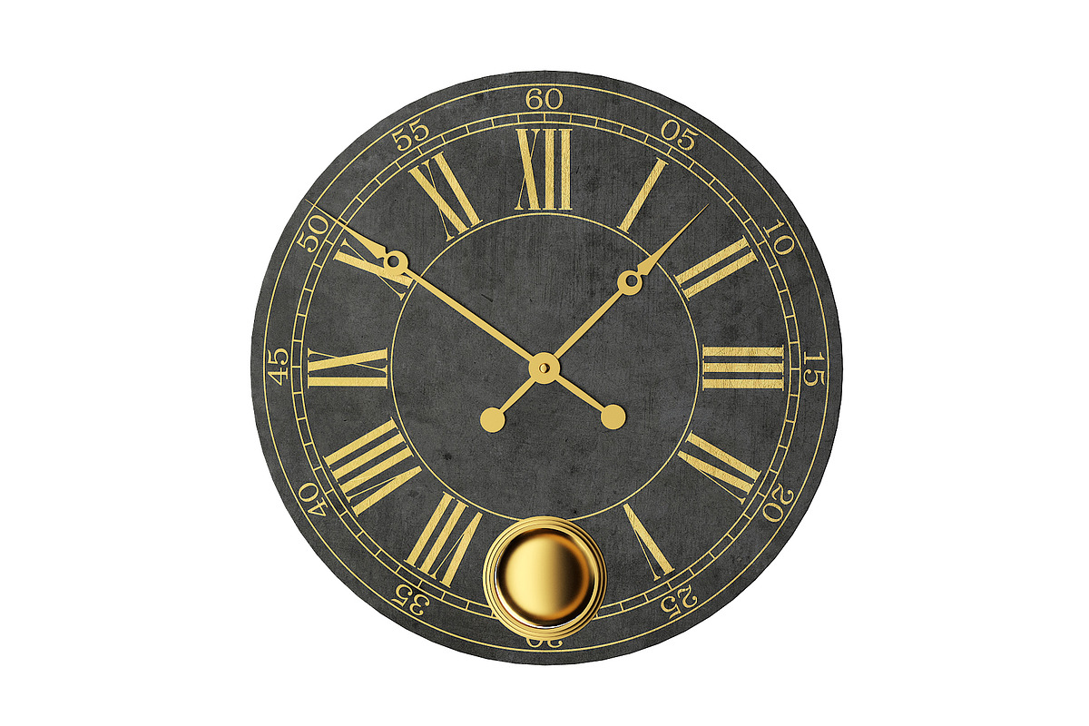Large Wall Clock, an Object 3D Model by CGAxis (Photo 1 of 6)
