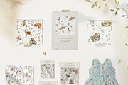 Woodland kids patterns Cute animals, an Animal Illustration by 60secondsArt (Thumbnail 9 of 16)