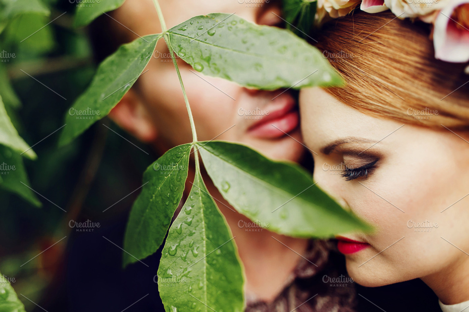 Couple in love in the park containing love, lovers, and portrait, a Beauty & Fashion Photo by IvashStudio