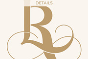 LR RL Wedding Monogram Logo, a Branding & Logo Template by LogoAV (Thumbnail 3 of 6)
