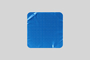 Wrinkled Sticker Mockup, a Pens & Pencil Mockup by Design Squad (Thumbnail 2 of 2)