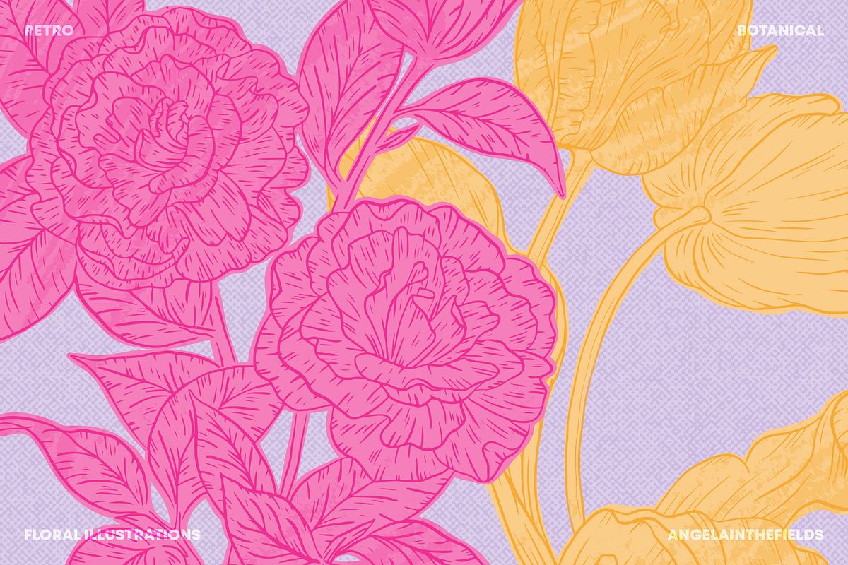 Flora Romantica Vector Florals, an Object Graphic by angelainthefields (Photo 3 of 12)