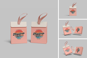 Gift Bag Mockup, a Packaging Mockup by seramoe
