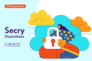 Secry Illustrations, a Person Illustration by Welovegraphics (Thumbnail 1 of 8)