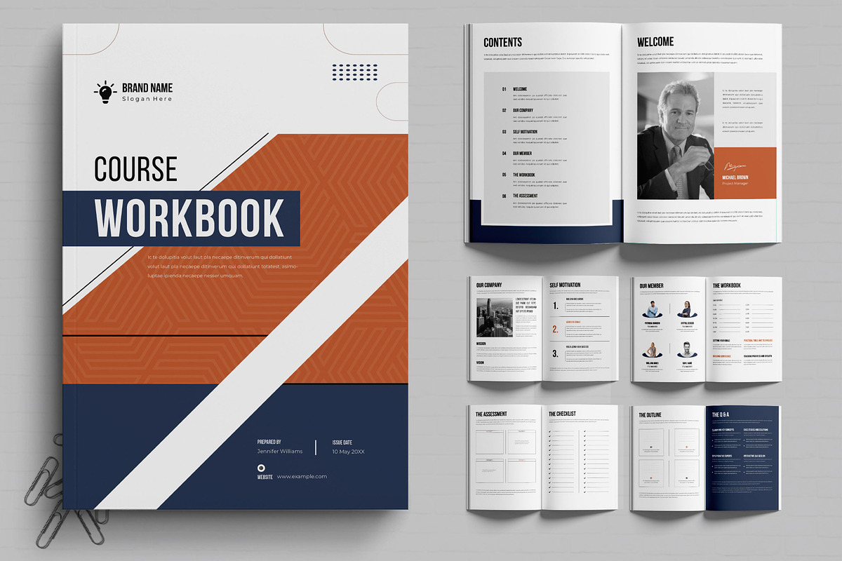 Course Workbook Template, a Brochure Template by MightyDesign (Photo 1 of 6)