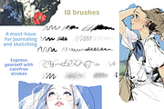 Mystic Doodle Pencil Sketch Brushes, a Brush Add-On by nikiartcorner (Thumbnail 3 of 8)
