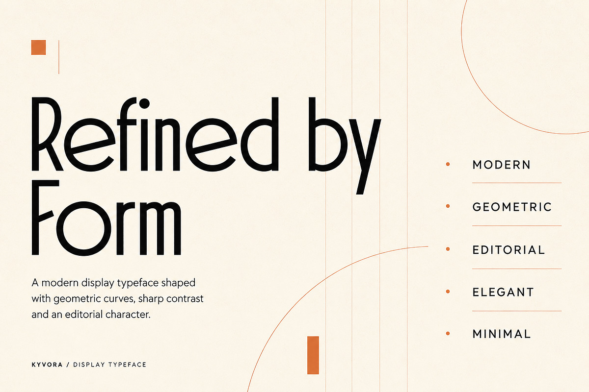 Kyvora – Modern Display Font, a Serif Font by Wow Magic (Photo 3 of 6)