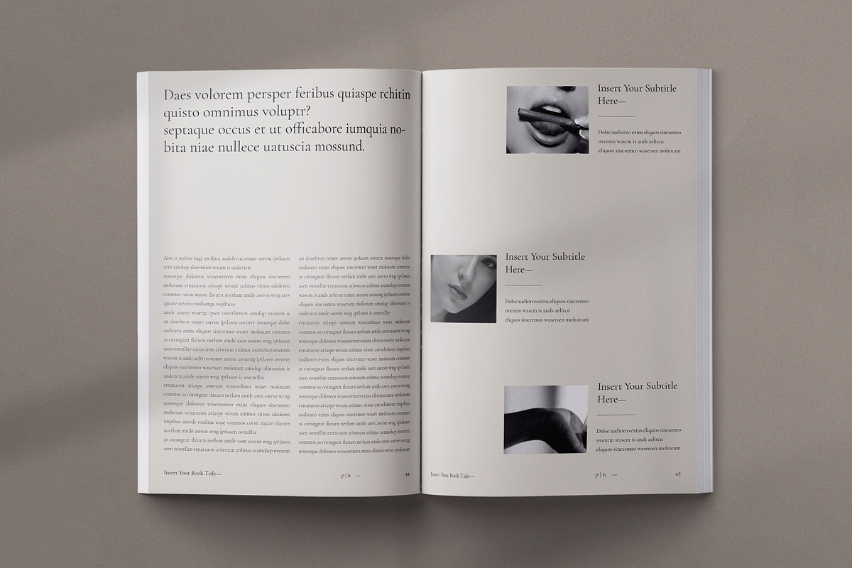 Book Layout & Magazine Template, a Brochure Template by Olion Lora (Photo 16 of 24)