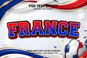 France Football 3D Text Effect, a Layer Style Add-On by bdrobin (Thumbnail 2 of 2)