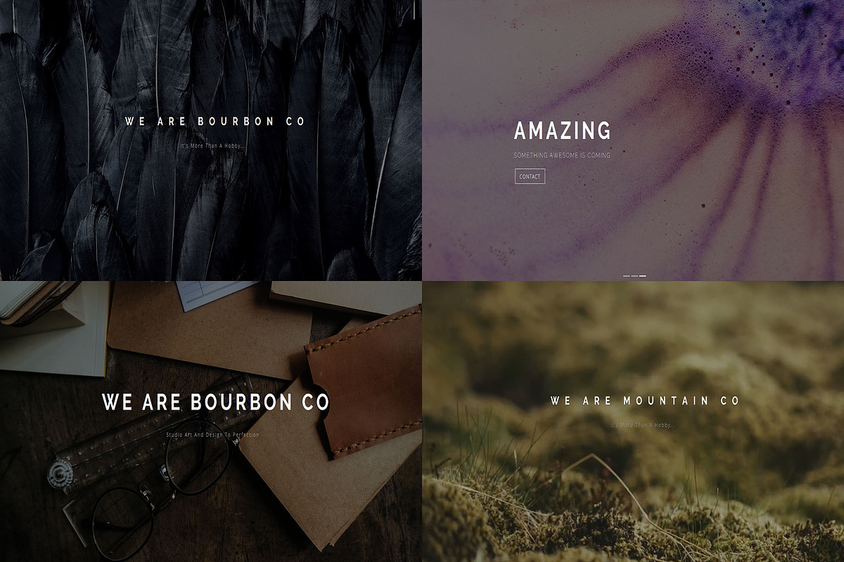 Bourbon One Page MultiPage Template, a Landing Page Template by CapitalTemplate (Photo 4 of 6)