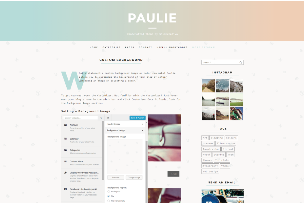 Paulie- Personal WordPress Theme, a WordPress Template by SiloCreativo (Photo 4 of 5)