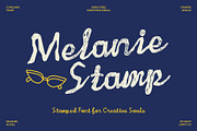 CS Melanie Stamp, a Script Font by Craft Supply Co. (Thumbnail 1 of 8)