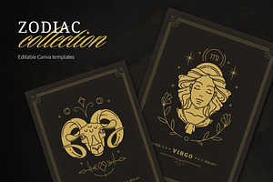 Zodiac Collection | Canva, a Card Template by Vasya Kobelev