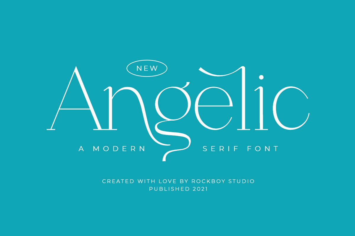 Angelic - Modern Stylish, a Serif Font by RockboyStd (Photo 1 of 12)