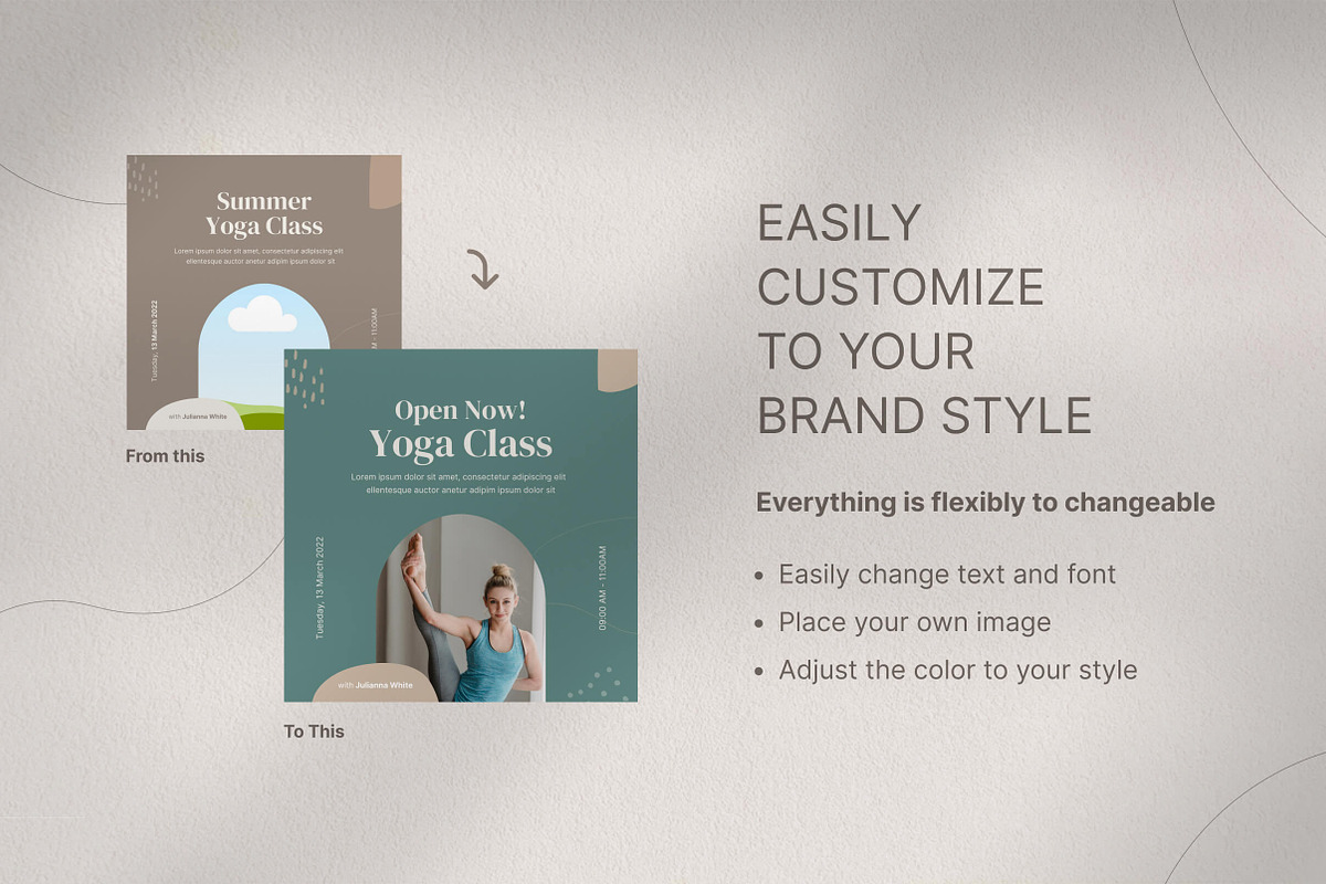 Yoga Instagram Template, a Social Media Template by Vulpixels.studio (Photo 2 of 11)