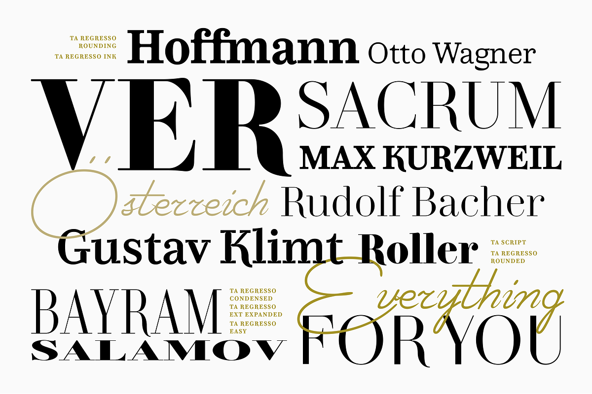 TA Regresso Display, a Serif Font by TAFT Foundry (Photo 8 of 11)