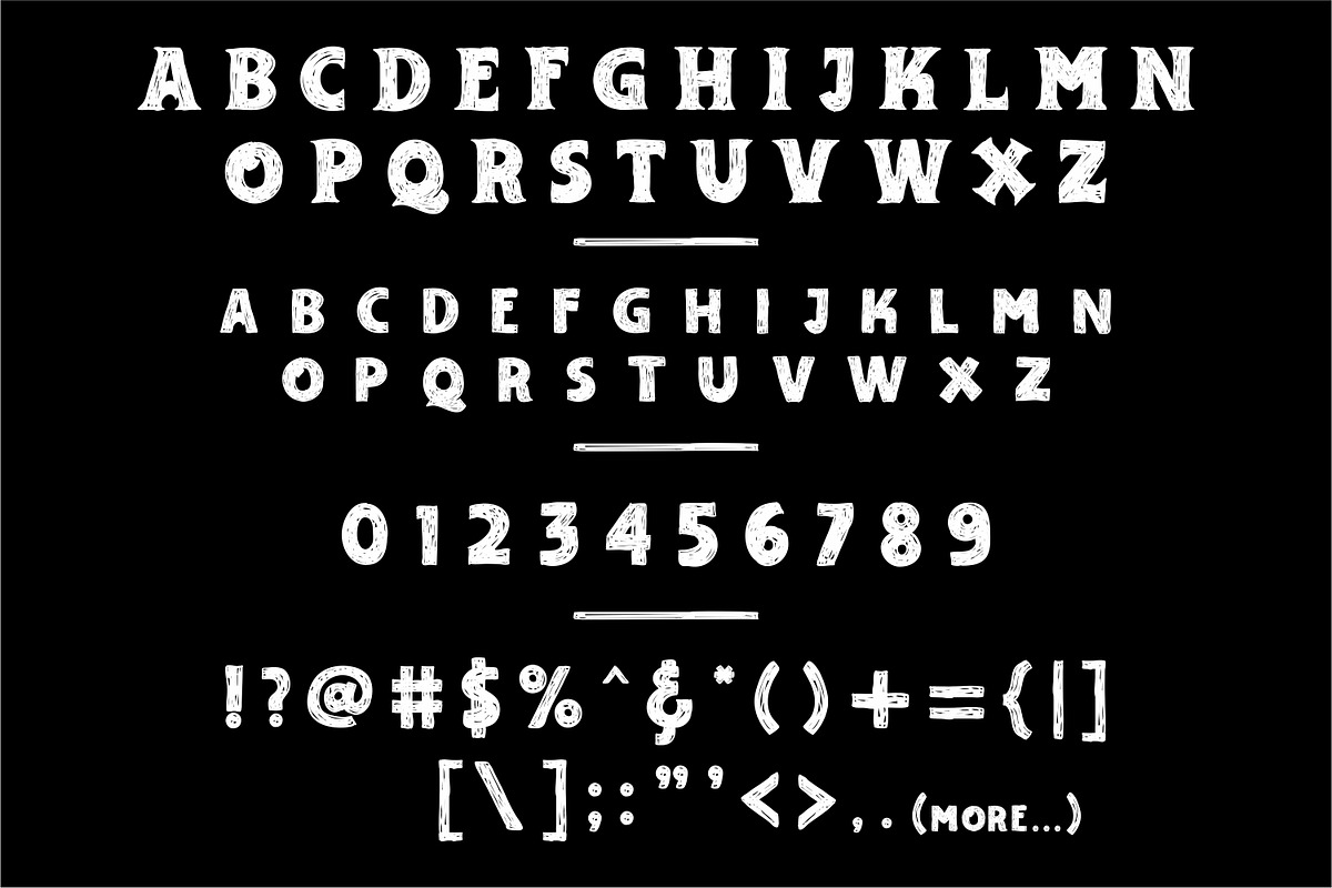 ADELARD - Scratches Font preview 4