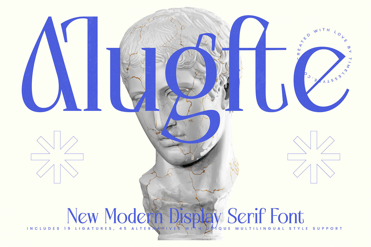 Alugfte Modern Display Serif, a Serif Font by timelesstype.co (Photo 1 of 20)
