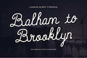 Script font Balham to Brooklyn, a Script Font by Itsmesimon (Thumbnail 1 of 3)