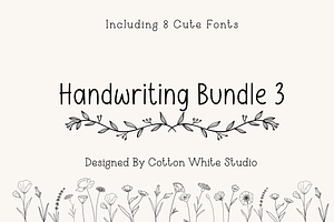 Handwriting Bundle 3, a Handwritten Font by Sofia Skoog